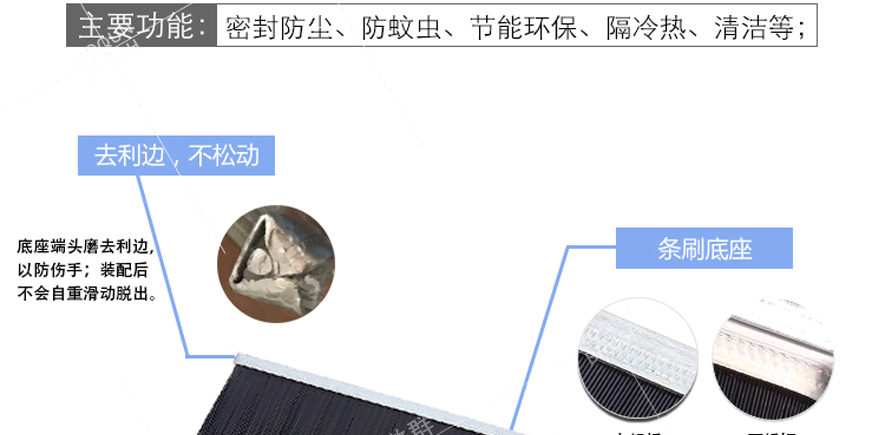 門底毛刷條 門底毛刷條