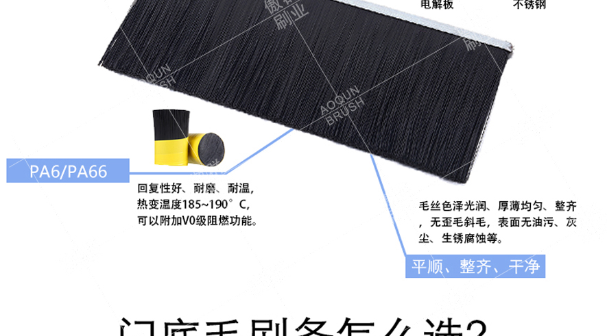 門底毛刷條定制 門底毛刷條定制